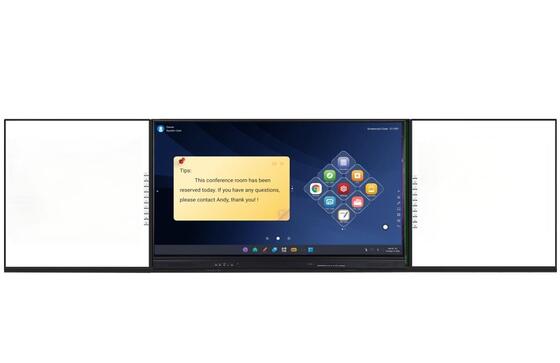 4K Ultra HD Interaktive Flachplatte mit 20 Touchpoints und integrierten Lautsprechern für Bildung