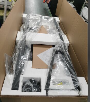 Höhenverstellbarer Mobil-TV-Wagenstand für 65- bis 100-Zoll-Displays