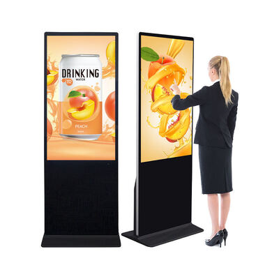 Android Betriebssystem Digital Signage Optionale Touch-Fähigkeit Interaktive Displays für Geschäftskommunikation und Marketinglösungen