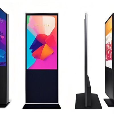 iBoard 43 Zoll Bodenstand vertikaler LCD-Touchscreen Innenraum Smart Werbebildschirm Digital Signage Werbe-Player