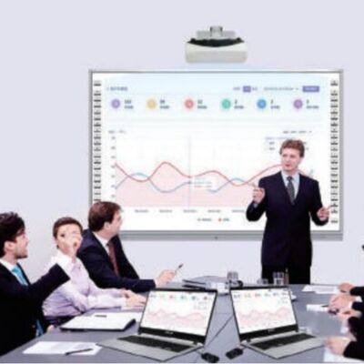 75 Zoll All-in-One interaktives Whiteboard mit Infrarottechnologie und 20-Punkt kapazitivem Touchscreen