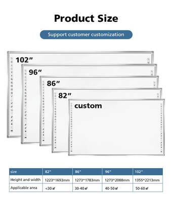 Fabrik Lieferung Große Smart Board Bildungsinteraktives Whiteboard Interaktives Touchscreen Interaktives Flat Panel
