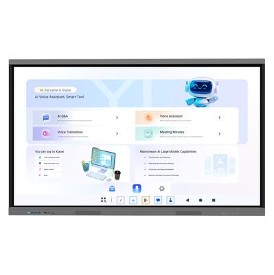 iBoard 75 Zoll Android 16 Google EDLA-zertifiziertes KI-interaktives Flachbildschirm-Smartboard