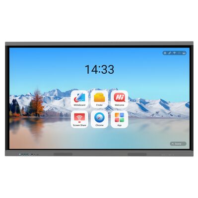 iBoard 75 Zoll Android 16 Google EDLA-zertifiziertes KI-interaktives Flachbildschirm-Smartboard