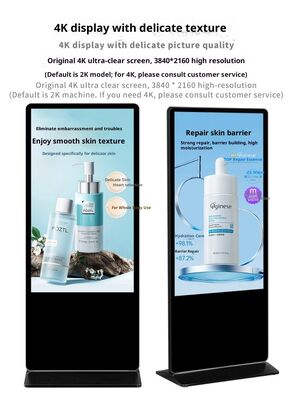 43 50 55 Zoll Standfläche kommerzielle LCD-Werbeanzeige Touchscreen-Monitor Digital Signage Kiosk