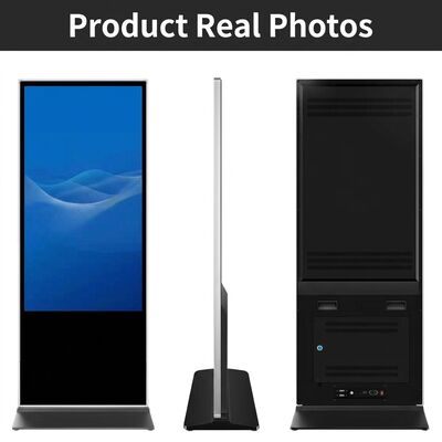 43-Zoll-Schwarz-Display-Modus Digitale Beschilderung mit Fernverwaltung von Inhalten und angepasster Bildschirmgröße für eine verbesserte Werbeanzeige