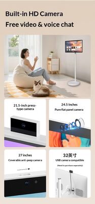 Schwarzer Touch-Tisch mit Touch-Bildschirm mit vielseitigen Lösungen für Zusammenarbeit und digitale Interaktion