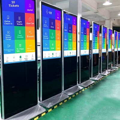 iBoard 43 Zoll Bodenstand vertikaler LCD-Touchscreen Innenraum Smart Werbebildschirm Digital Signage Werbe-Player
