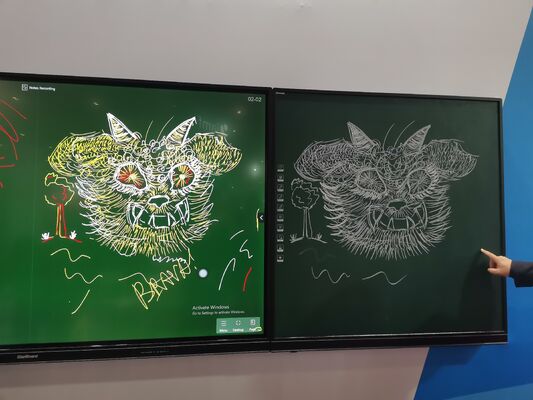 Digitale Seitentafeln Grüne Tafeln für interaktive Flachplatte 75/86/98 Zoll