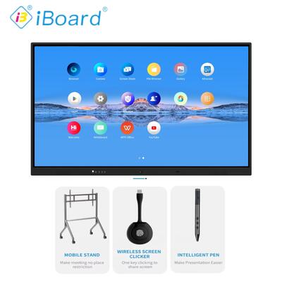 Interaktiver 65-Zoll-4K-Flachbildschirm für kleine Klassenzimmer und Büros