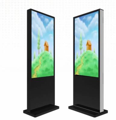 32 43 49 55 Zoll Bodenkiosk Android PC Touch Optionale Beschilderung für Shop Schule Flughafen