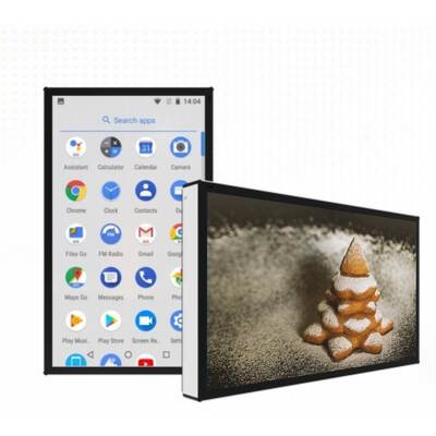 32 43 49 55 Zoll Bodenkiosk Android PC Touch Optionale Beschilderung für Shop Schule Flughafen