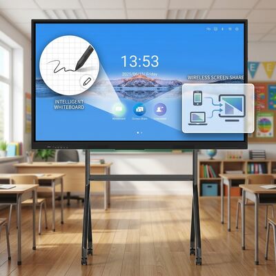 Iboard LCD Smart Board 75 Zoll Interaktives Touchpanel für das Klassenzimmer mit Bildungssoftware