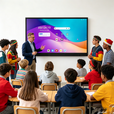 iBoard Google EDLA cerfitifed Android 16 Interactive Displays Smart board for Education Conference