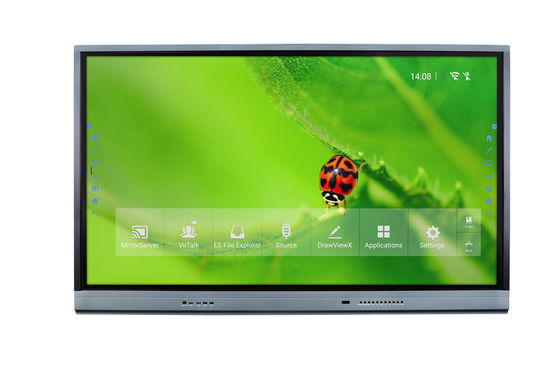 75" wechselwirkende Brett-Noten-Anzeige Touch Screen Whiteboard 4K LCD Smart