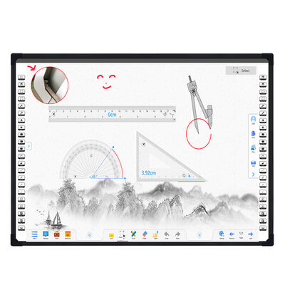 86 Zoll Interaktives Whiteboard mit 20-Punkte-Kapazität-Touchscreen und 8-MP-Pixel-Visualisierer für Konferenzen und Bildung