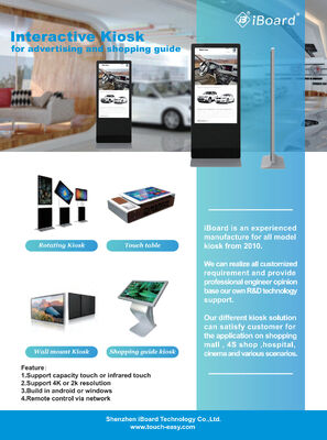 20–150 Watt Stromverbrauch LCD-Digital Signage mit blendfreier Hartbeschichtungsoberfläche und mehreren Montageoptionen