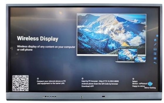 65" intelligente Technologie wechselwirkendes multi schreibendes an der Wand befestigtes intelligentes Fingerspitzentablett Whiteboard