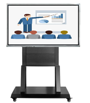 55 bis 86 Zoll Interaktives Whiteboard Home TV Meeting Online &amp; Display Boden Höhenverstellbarer mobiler Stand für das Display Meeting Lehre &amp; Training