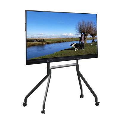 500 cd/m2 Helligkeit LCD Smart Board mit Android OS 14 und oder Grau Schwarz Rahmen Farbe