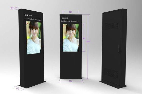 Kiosk-Anzeige Touch Screen der HD-Boden-Stellungs-digitalen Beschilderung 3840x2160 LED