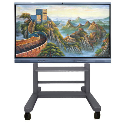Hochwertiger 40-kg-Ständer für interaktive Whiteboards, Flachbildschirmwagen, Hebe-Stummschaltrollen