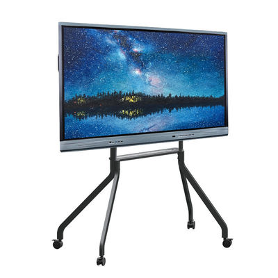 An der Wand befestigter 75 Zoll wechselwirkender Whiteboard-PC, Android 8, Aluminiumlegierungs-Rahmen-Flachbildschirm für das Treffen von Darstellung
