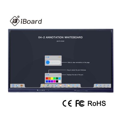 86 Zoll-milderte wechselwirkender Touch Screen Monitor AG-Glas
