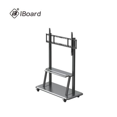 Flachbildschirm-bewegliches Stand-Kohlenstoffstahl-Material des Boden-Stand-100KG
