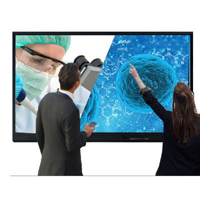 40 Berührungspunkte Multi-Touch-Screen mit Infrarot Ultra Fine Touch 86 Zoll Panel optional mit Kamera, Mikrofon, Lautsprecher, Wireless Click Share