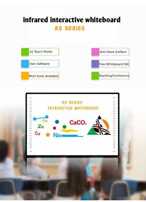Erleichtert Benutzerentscheidungen Interaktives digitales Whiteboard mit starker Systemkompatibilität und schönem Erscheinungsdesign