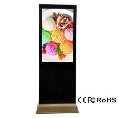 Werbeausrüstung Kapazitiver Touchscreen Digitale Beschilderung Kiosk Boden stehendes interaktives LCD-Display