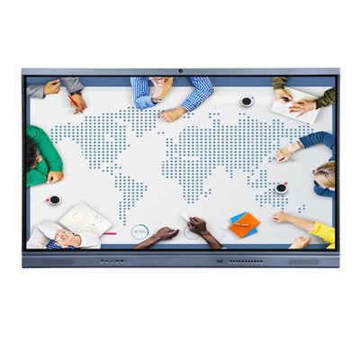 75" NFC errichtete in wechselwirkendem Flachbildschirm 4K camera& mic wechselwirkendem whiteboard für Business&-Klassenzimmer
