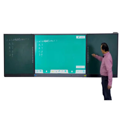 Intelligentes Blackboard 75 86 Zoll Display Multi Finger Interaktives Touch Side Bar Links Rechts Brett für Klassenzimmer Schüler