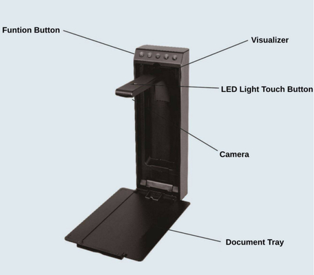 2022 HD Document Visualizer Camera Audio Presenter Visual zum Unterrichten von 8 Megapixel