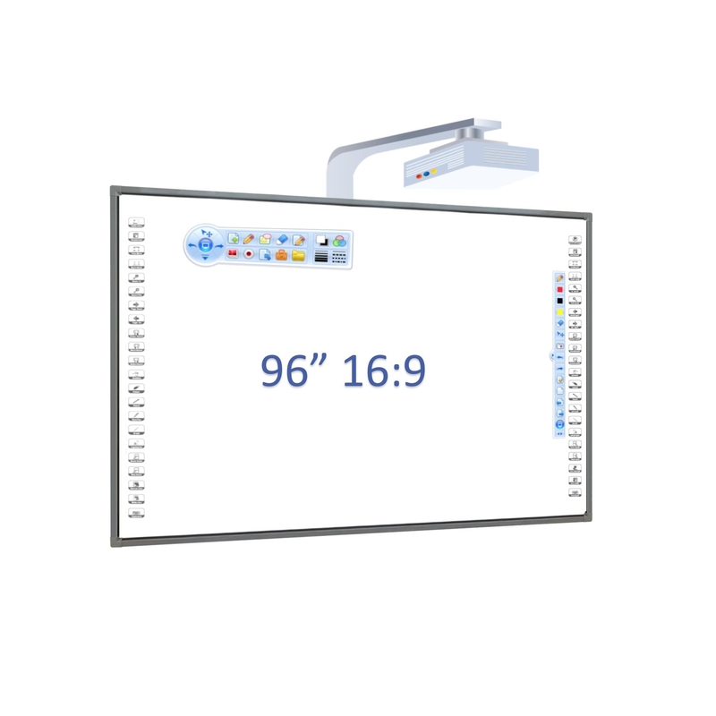 84/87/92/98 Inch 10 Punkte Infrarot Finger Multi Touch Interaktives Elektronisches Whiteboard Smart Board für die Lehre Treffen