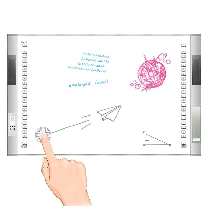 All-in-one PC Android Wandmontierte interaktive Touchscreen Whiteboard für Konferenz-Zusammenarbeit Werkzeuge