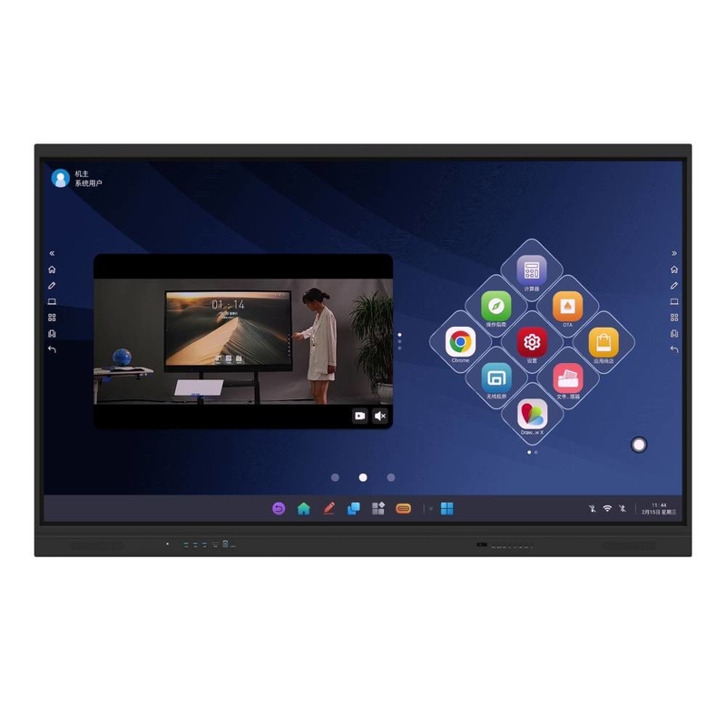 IR Interaktives Whiteboard EDLA Google Zertifiziertes Schwarzes Android OPS 40 Punkte Monitor mit NFC Lichtsensor Für Schulkind