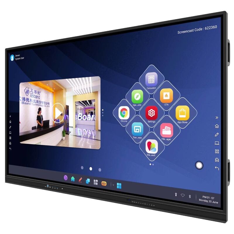 Neueste interaktive Touchscreen-Monitor 75 Zoll für Bildung Corporate Display