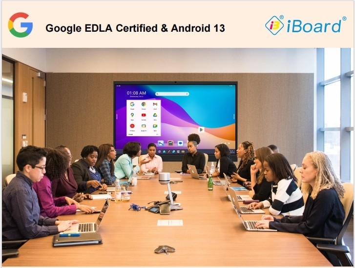 8 Core Google EDLA Zertifiziert Android 13 Touchscreen Monitor Interaktives Flachbildschirm für Bildung und Konferenz