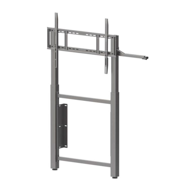 Wandmontierte Handhebe verstellbare interaktive Whiteboard-Standwagen für 65 Zoll 75 Zoll TV-Smart-Monitore