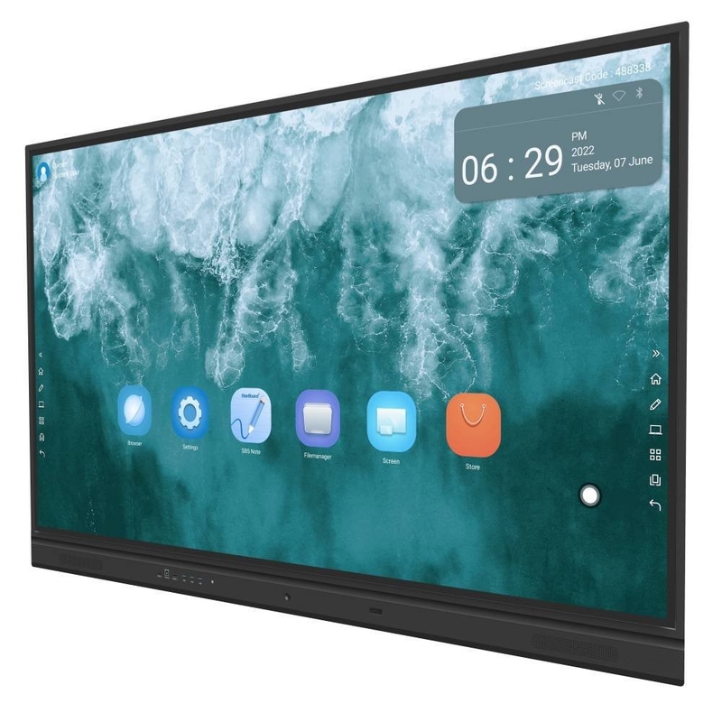 IBoard 75-TE-QS für Bulgarien 400cd/m2 48MP Kamera und 8 Mic mit Android 13 4+32G RAM und Speicher für Schulen