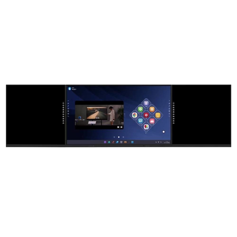 Intelligentes Blackboard 86 98 Zoll Android OPS Dual System 20 Touchpoints Kamera Mikrofon Scanner WIFI BT eingebaut für das Bildungsbüro
