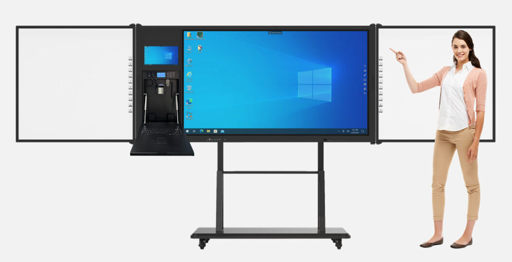 4K Ultra HD Interaktive Flachplatte mit 20 Touchpoints und integrierten Lautsprechern für Bildung