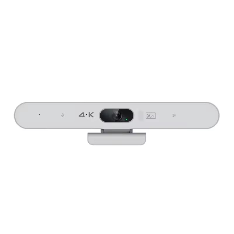 Schwarz-Weiß Einfache Installation 4K Webcam Videokonferenzkamera USB AI Auto-Tracking 2160p Webcam-Tracking mit Sprecher Konferenzraum Sound