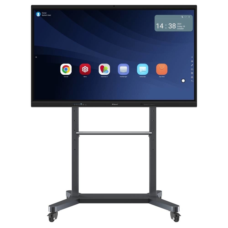 Interaktiver Touchscreen-Monitor 75 Zoll Android-Computer WLAN Bluetooth Hotspot Fernbedienung Mehrbenutzer-Internet für das Klassenzimmer Büro Tagungsraum