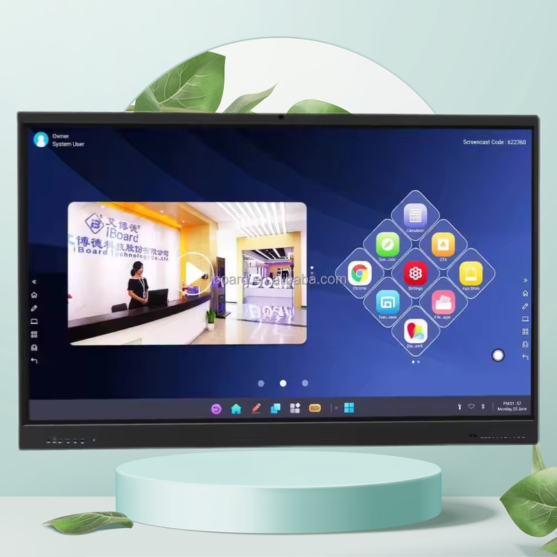 IBoard 55-110 Zoll Smart Board Interaktives elektronisches Whiteboard Klassenzimmer Interaktive Tafeln für den Schulunterricht Tagungsraum