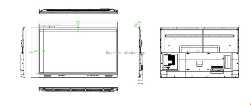 Optional eingebaute oder externe Kamera und Mikrofon Interaktives Whiteboard mit 2x 15W Lautsprechern