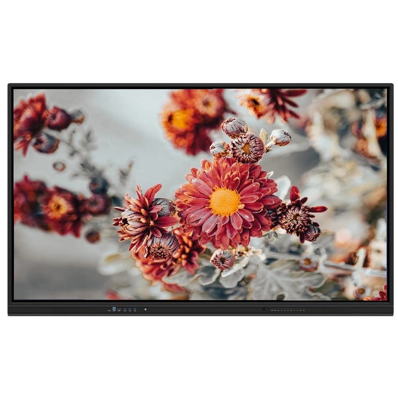65 75 86 Zoll Interaktiver Touchscreen Monitor Metall 2x15W Lautsprecher WIFI Bluetooth Drahtloses Teilen von PAD Telefon Laptop für Schulbildung Büro Leistung
