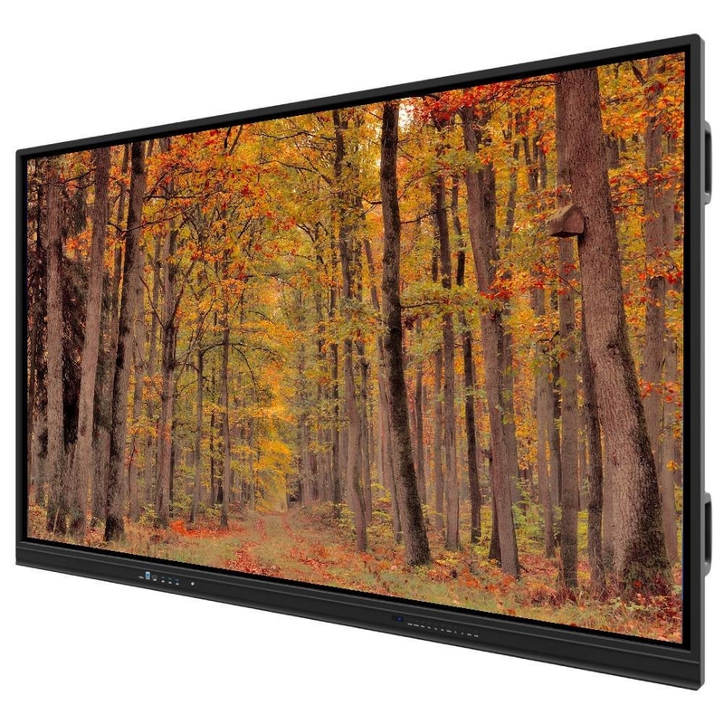 Interaktives Flachbildschirm 75 86 Zoll Lautsprecher Android System 13 14 Multi-Touch-Bildschirm für vielseitige Touch-Anwendungen Tagungstraining mit Wandhalterung